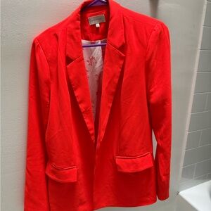 Skies Are Blue Vibrant Scarlet Blazer